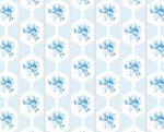 藍白花卉幾何圖案背景