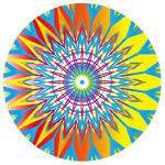 絢麗多彩圓形幾何圖案