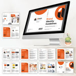 橙色系VI使用手冊(cè)ID模板
