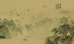 古風(fēng)山水畫背景