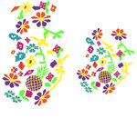 多彩花卉圖案設(shè)計(jì)元素