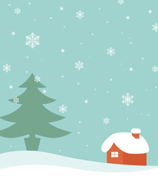 冬季雪花卡通图片