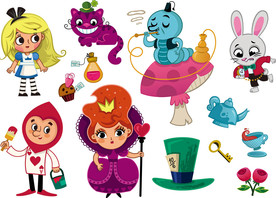 卡通动物矢量设计素材