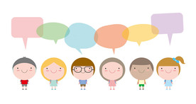 樱桃小子对话框卡通设计素材