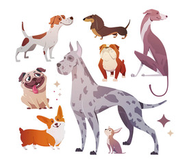 狗狗矢量设计素材