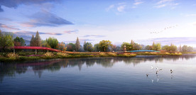 彩虹桥湿地景观