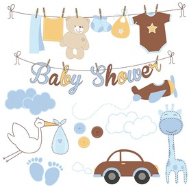 婴儿用品矢量素材