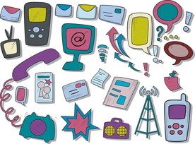 简约矢量办公图标素材