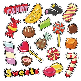 卡通糖果矢量素材