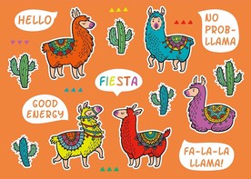 骆驼矢量插画素材背景墙