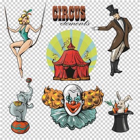 马戏团矢量素材