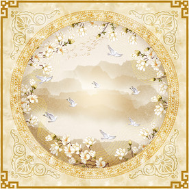 中式天頂壁畫(huà)