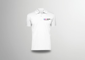 純白工作T恤樣機