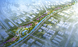 景观效果图公园效果图河道效果图