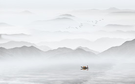 山水畫 水墨山水畫 意境山水畫