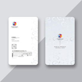 时尚花纹名片 简约尊贵名片