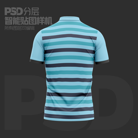 翻領(lǐng)polo短袖T恤樣機(jī)