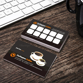 简约名片双面PSD展开图