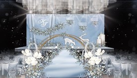 藍色婚禮舞臺