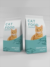 3d猫粮样机模型