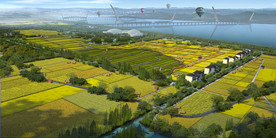 景观效果图田园效果图菜地效果图