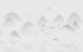 新中式山水裝飾畫