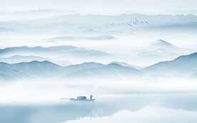 現(xiàn)代 客廳墻畫山水畫