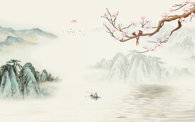 新中式山水畫(huà)