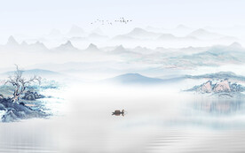 簡(jiǎn)約新中式電視背景墻