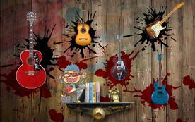 音乐餐厅酒吧背景墙