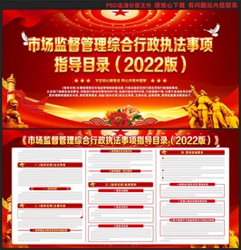 市场监督管理综合行政执法事项指