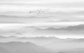 水墨山