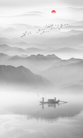 玄关水墨画