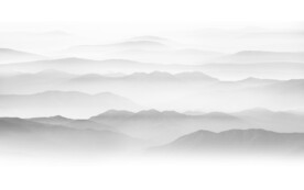 新中式餐廳水墨畫墻畫