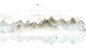 水墨山水画