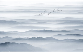 水墨山
