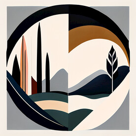 抽象無框裝飾畫