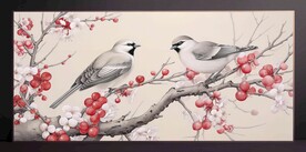 山水畫裝飾畫無框畫