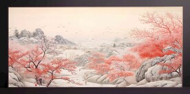 山水畫(huà)裝飾畫(huà)無(wú)框畫(huà)