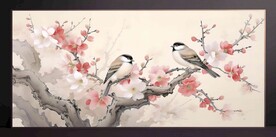 山水畫裝飾畫無框畫