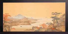山水畫裝飾畫無框畫