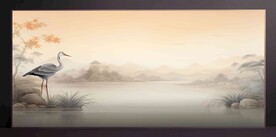 山水畫裝飾畫無框畫