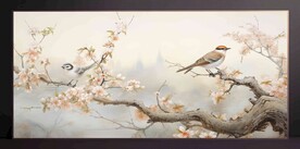 山水畫裝飾畫無框畫