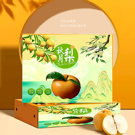 秋月梨禮盒 包裝