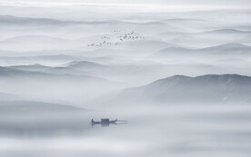 水墨山水畫背景墻