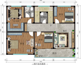 農(nóng)村民建房平面布置圖