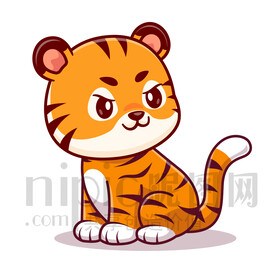 可爱卡通小老虎