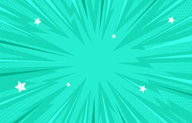 綠色放射狀抽象科技線條背景