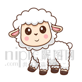 可愛卡通小綿羊