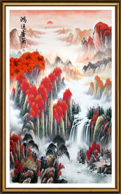 玄關(guān)山水畫